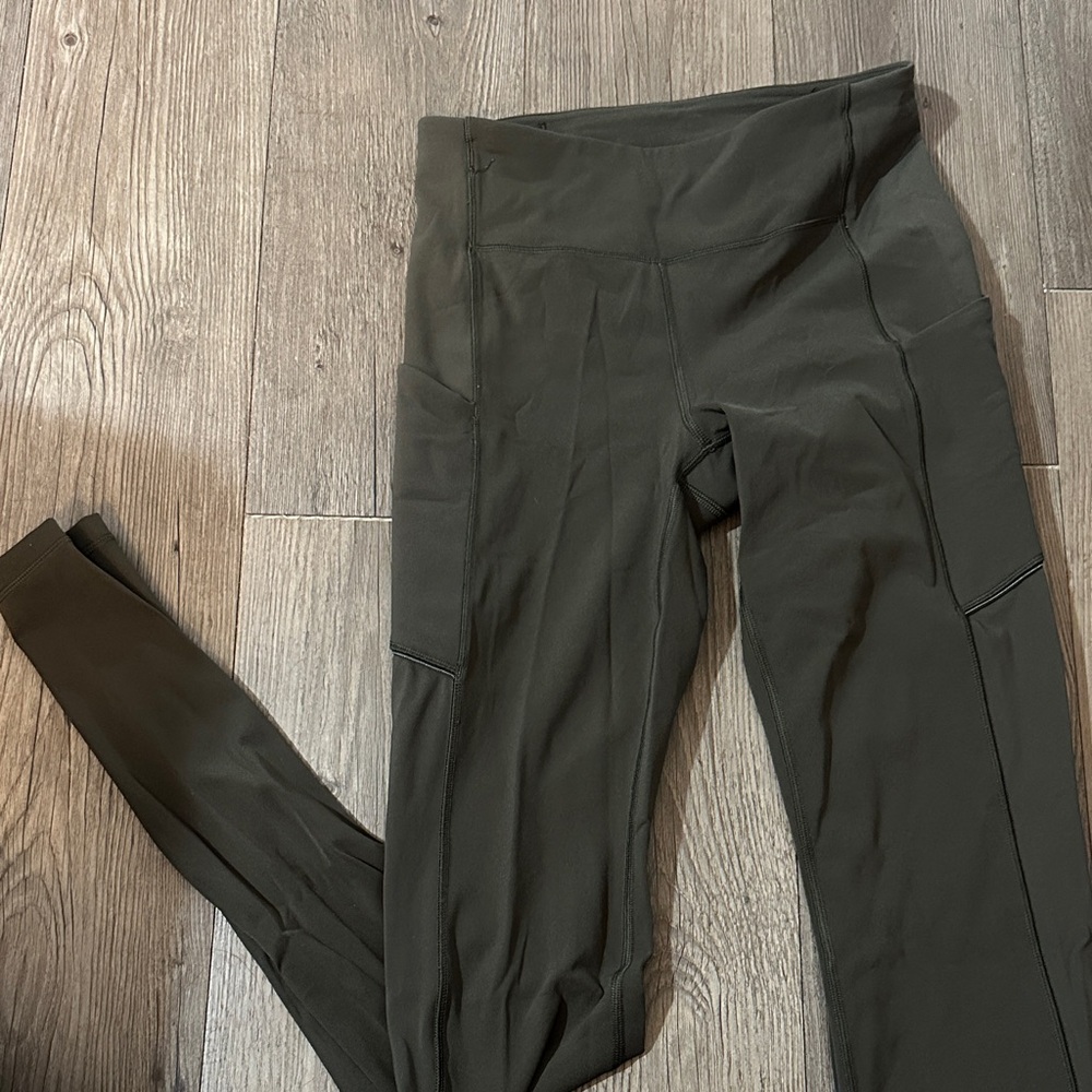Olive Green Lulu Align Leggings
